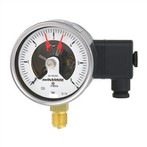 Manometro a contatto elettrico assistito magneticamente